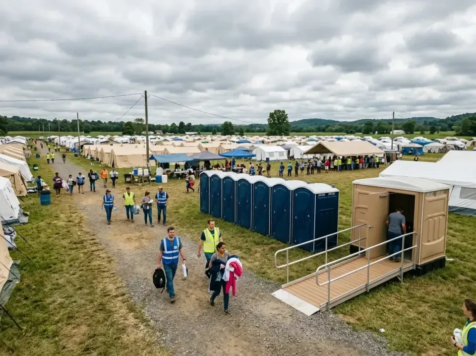 disaster-relief-camp-restrooms-010 — frequently asked questions, Dumpster & Portable Bathrooms Rental in Columbia, MO
